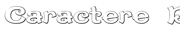 Caractere Doublet font preview